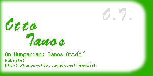 otto tanos business card